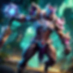 Dynamic gameplay scene in League of Legends