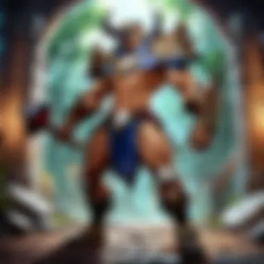 Esports Competition in League of Legends Esports event with intense competition atmosphere