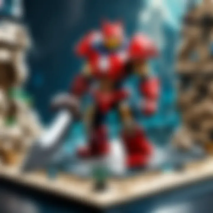 Innovative fusion of League of Legends and LEGO in a creative display