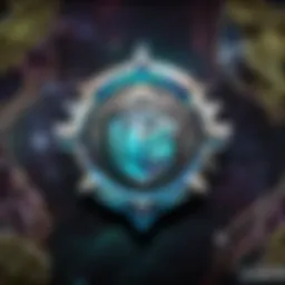League of Legends logo on a futuristic digital background