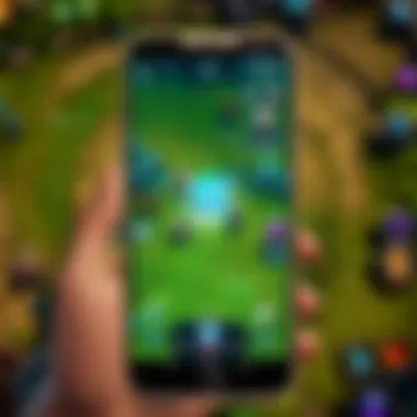 League of Legends mobile gameplay interface