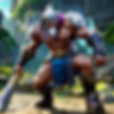 Iconic Champions of League of Legends An intricate illustration of the League of Legends universe showcasing iconic champions