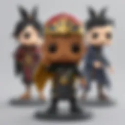 A collection of League of Legends pop figures showcasing various champions.