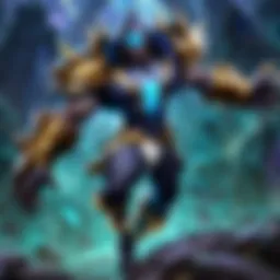 Top laner champion showcasing abilities