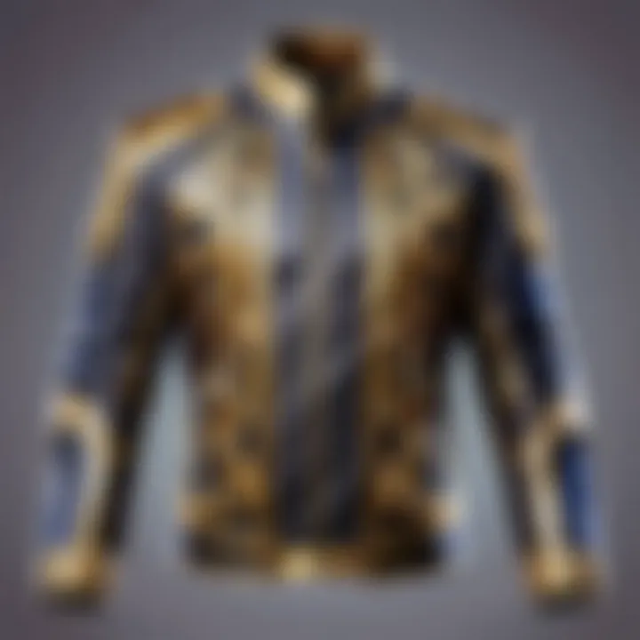 Luxurious fabric texture of the Champion Quest Jacket