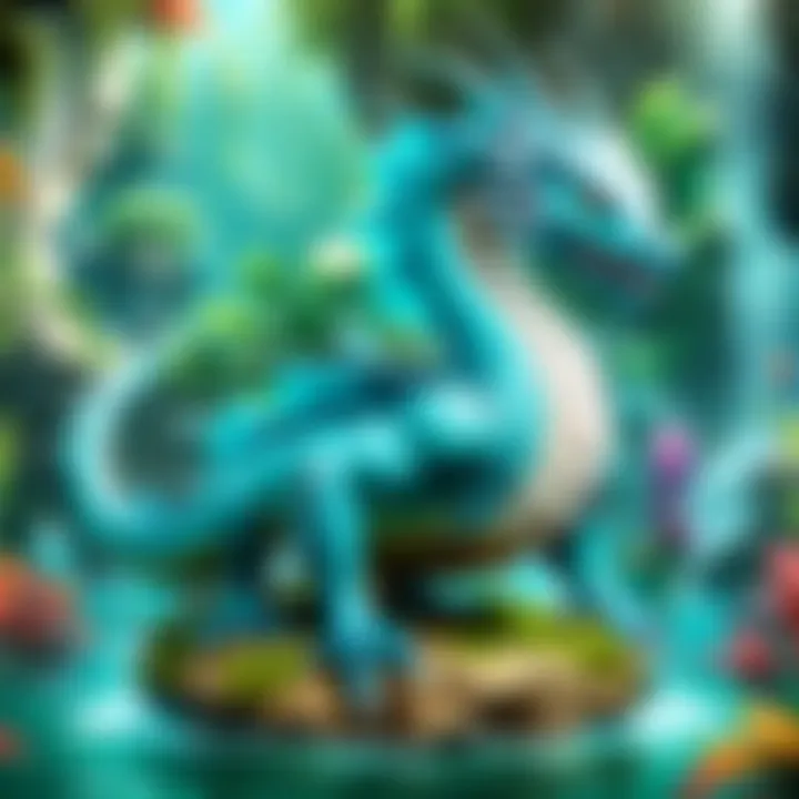 Majestic Aqua Dragons Refill Habitat