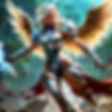 Silver Kayle in majestic battle stance