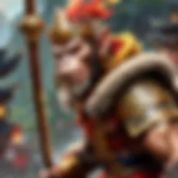 Majestic Monkey King in Battle