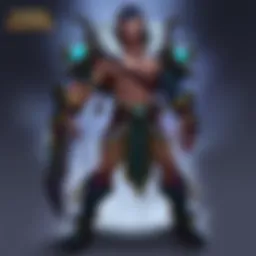 A digital marketplace showcasing League of Legends accounts for sale