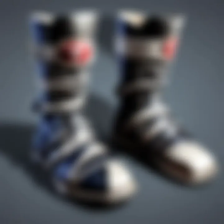 Ninja Tabi boots showcased in a detailed view