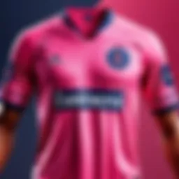 Iconic Paris St Germain Pink Jersey design inspired by French elegance