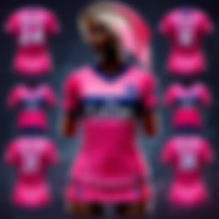 Evolution of Paris St Germain Pink Jersey from classic to modern styles