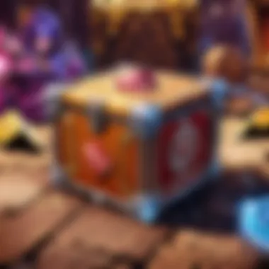 The Temptation of Loot Boxes Illustration showcasing the seductive allure of loot boxes in gaming