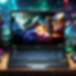 Gaming laptop setup for League of Legends