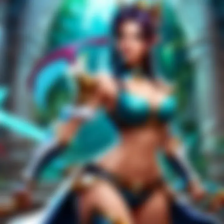 Strategic gameplay featuring Sona and her team