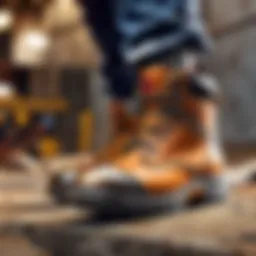Steel Toe Work Boots with Innovative Technology