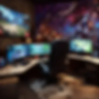 Esports Streaming Setup A dynamic streaming setup highlighting the integration of technology and esports