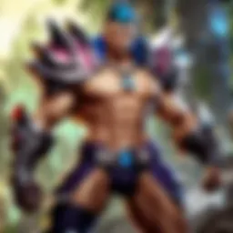 An engaging League of Legends character showcasing brand identity