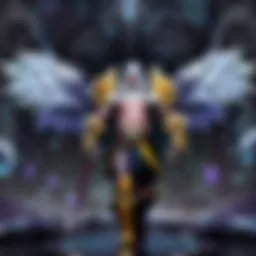 Illustration depicting a strategic team composition in League of Legends