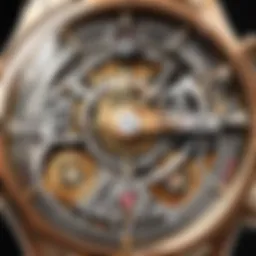 A close-up view of a Renata watch showcasing its intricate dial design and craftsmanship.