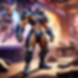 Dynamic esports competition showcasing gamers in action