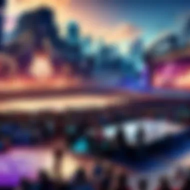 Community Gathering at an Esports Event Community gathering around an esports event
