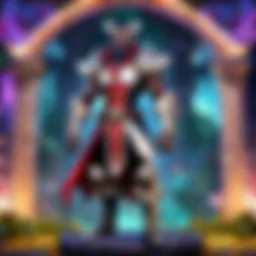 Themed decorations showcasing League of Legends characters
