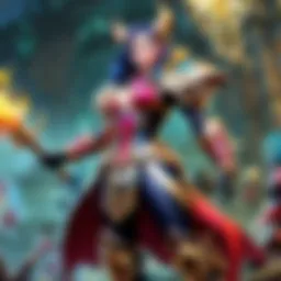 Creative showmaker engaging with League of Legends content