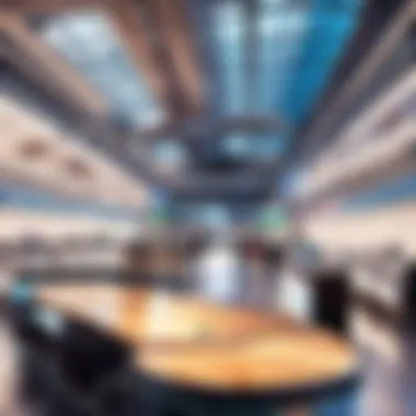 Modern Facilities at London Heathrow Airport Interior of London Heathrow Airport showcasing modern facilities