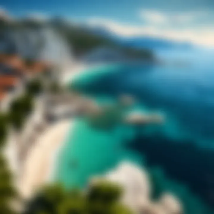 Beachside scene depicting the charm of Split’s coastline