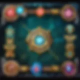 Visual representation of auto runes interface in League of Legends