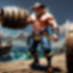 Gangplank's barrel mechanics displayed in a team fight