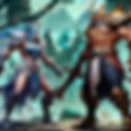 Strategic positioning during a League of Legends match