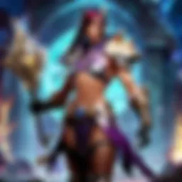 A vibrant illustration depicting the diverse champions of League of Legends in dynamic poses.