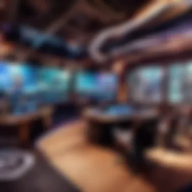 Esports Arena An immersive esports arena featuring a live League of Legends match