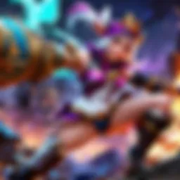 Lulu casting her abilities in a dynamic gameplay scene.