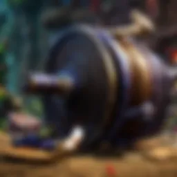 A vibrant display of various reel skins in League of Legends showcasing their artistic design.